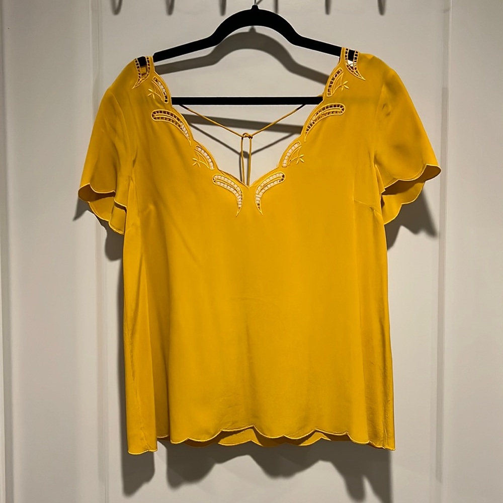 Sézane Annabelle Blouse in Safran